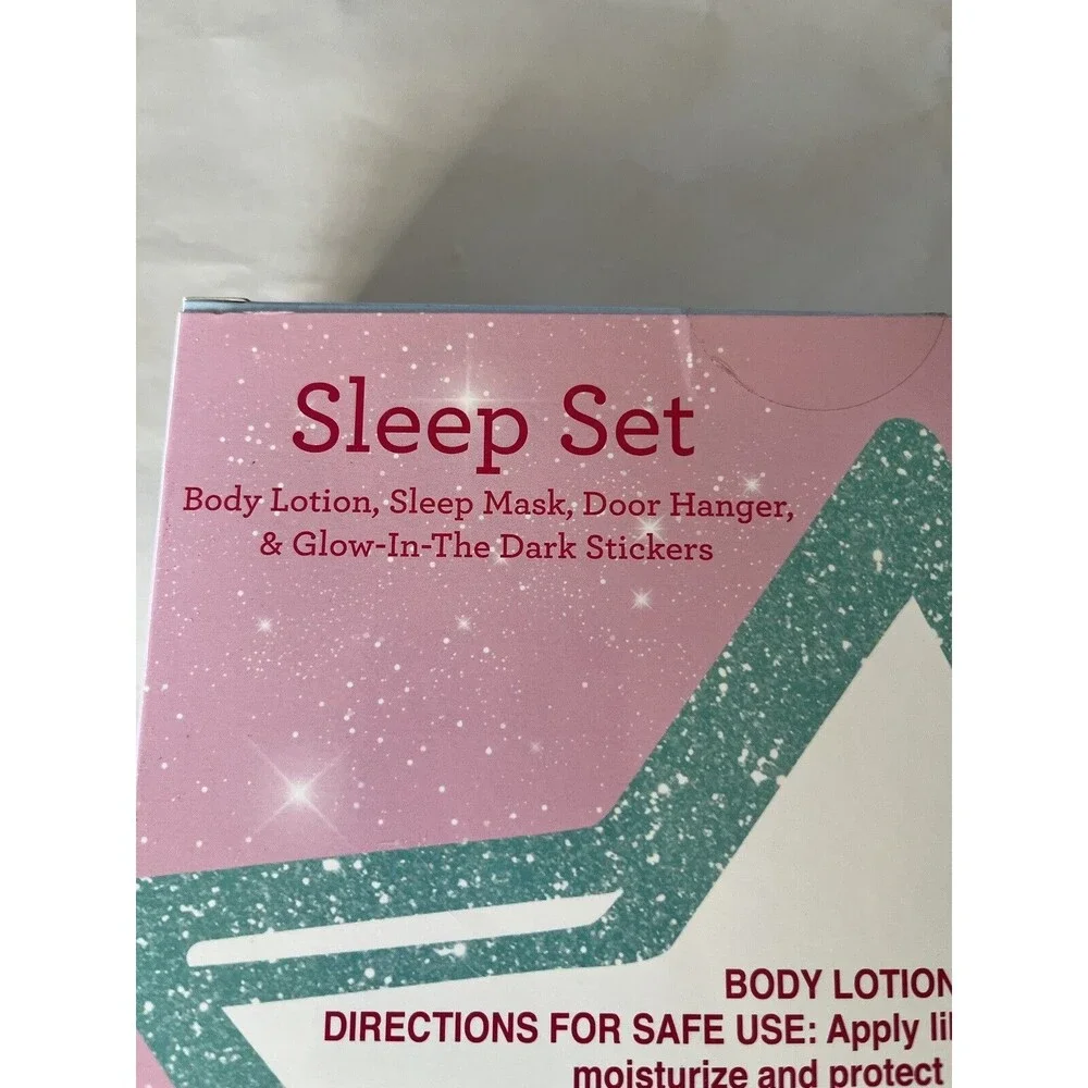 JOJO SIWA Sleep Set Body Lotion Sleep Mask Door Hanger Glow-In-Dark Stickers